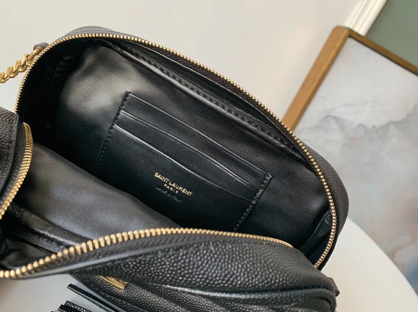 Replica Saint Laurent Lou Mini Bag Black
