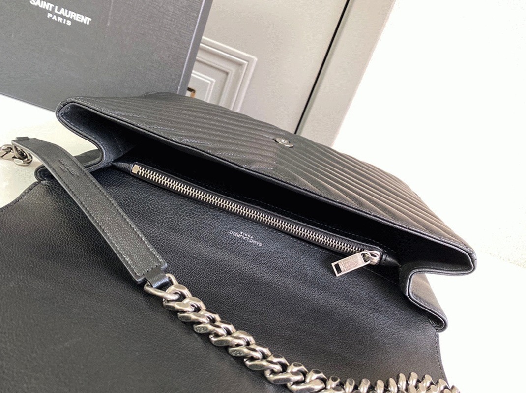 Replica Saint Laurent College Large Chain Bag Noir