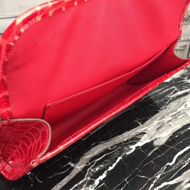 Red fake Hermes Jige Elan 29 clutch bag