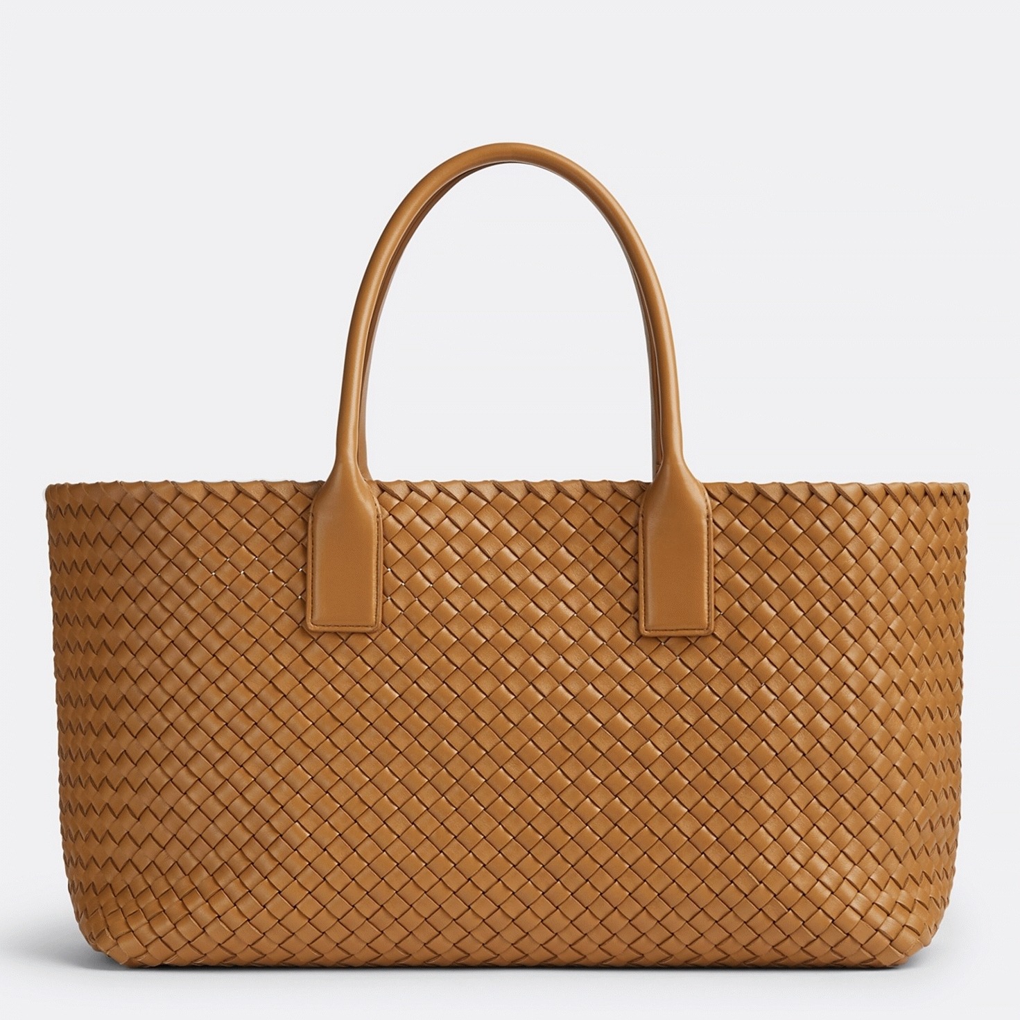 Top Quality Fake Bottega Veneta Cabat Medium Bag In Caramel Intrecciato Lambskin