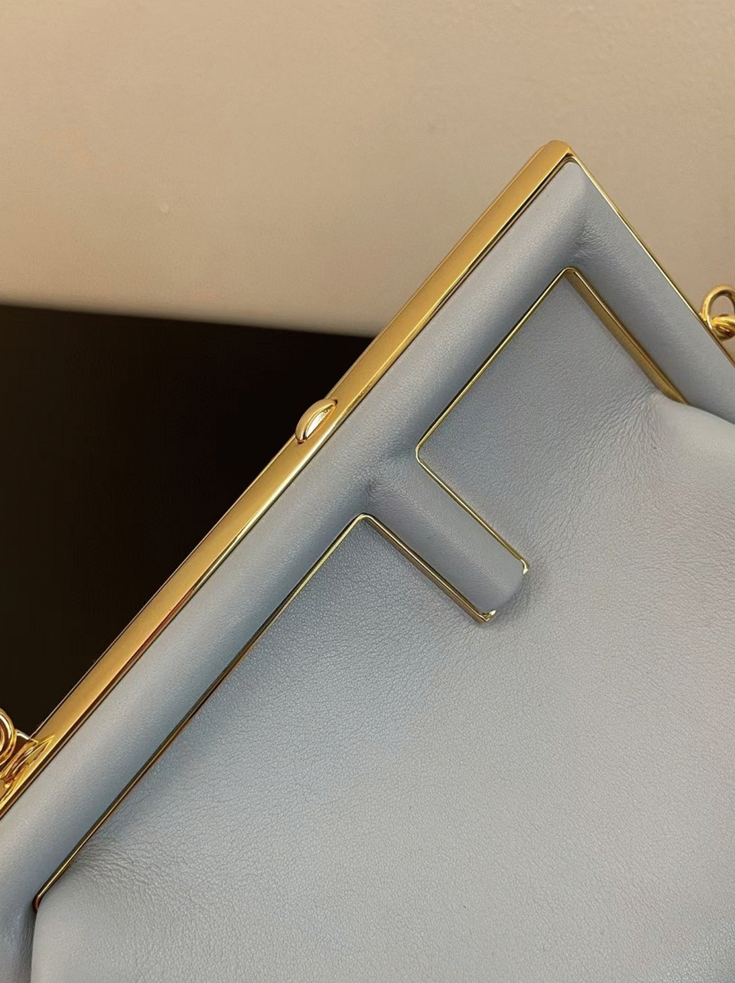 Top Quality Fake Fendi First Medium Bag In Light Blue Nappa Leather