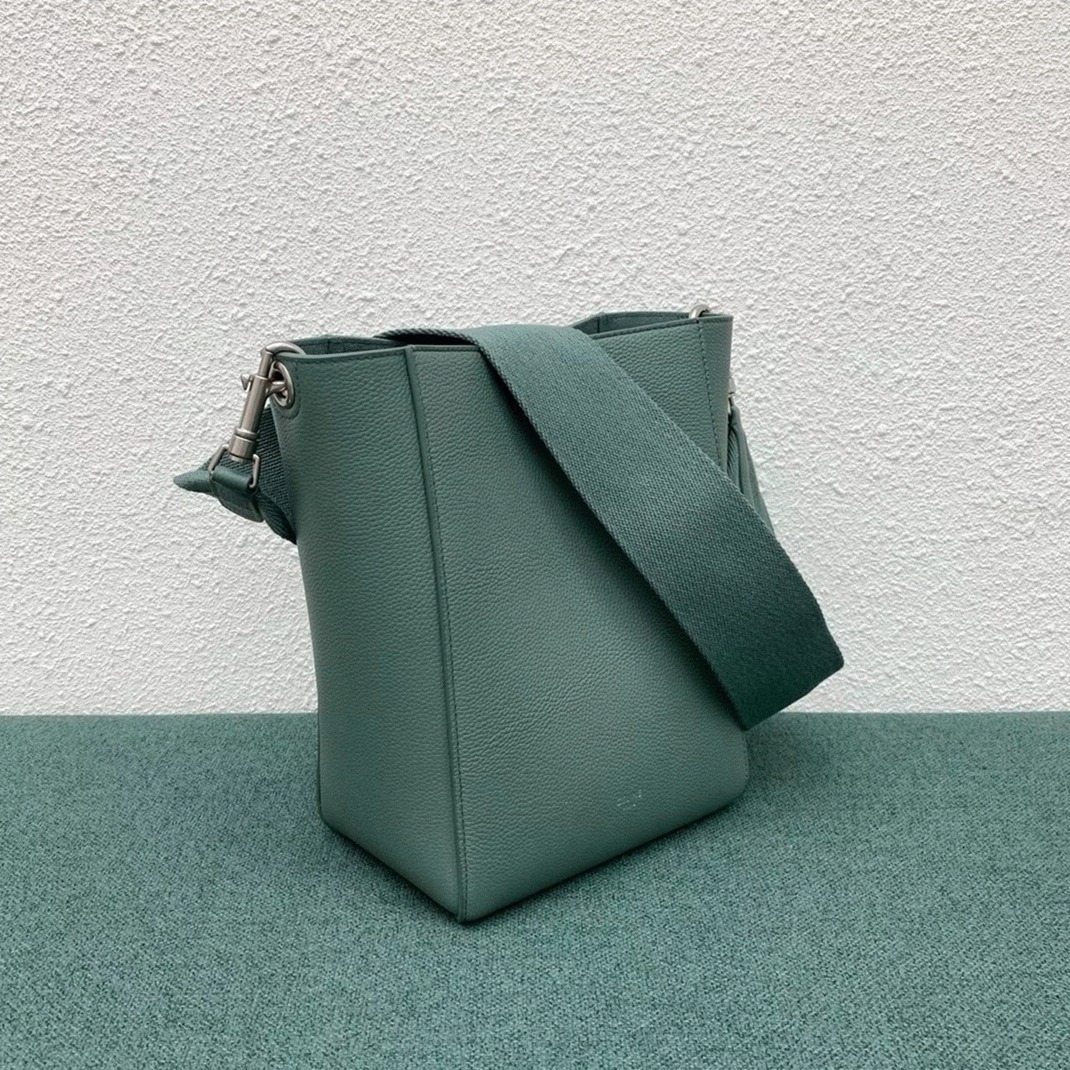 Top Quality Replica Celine Sangle Small Bucket Bag In Celadon Calfskin