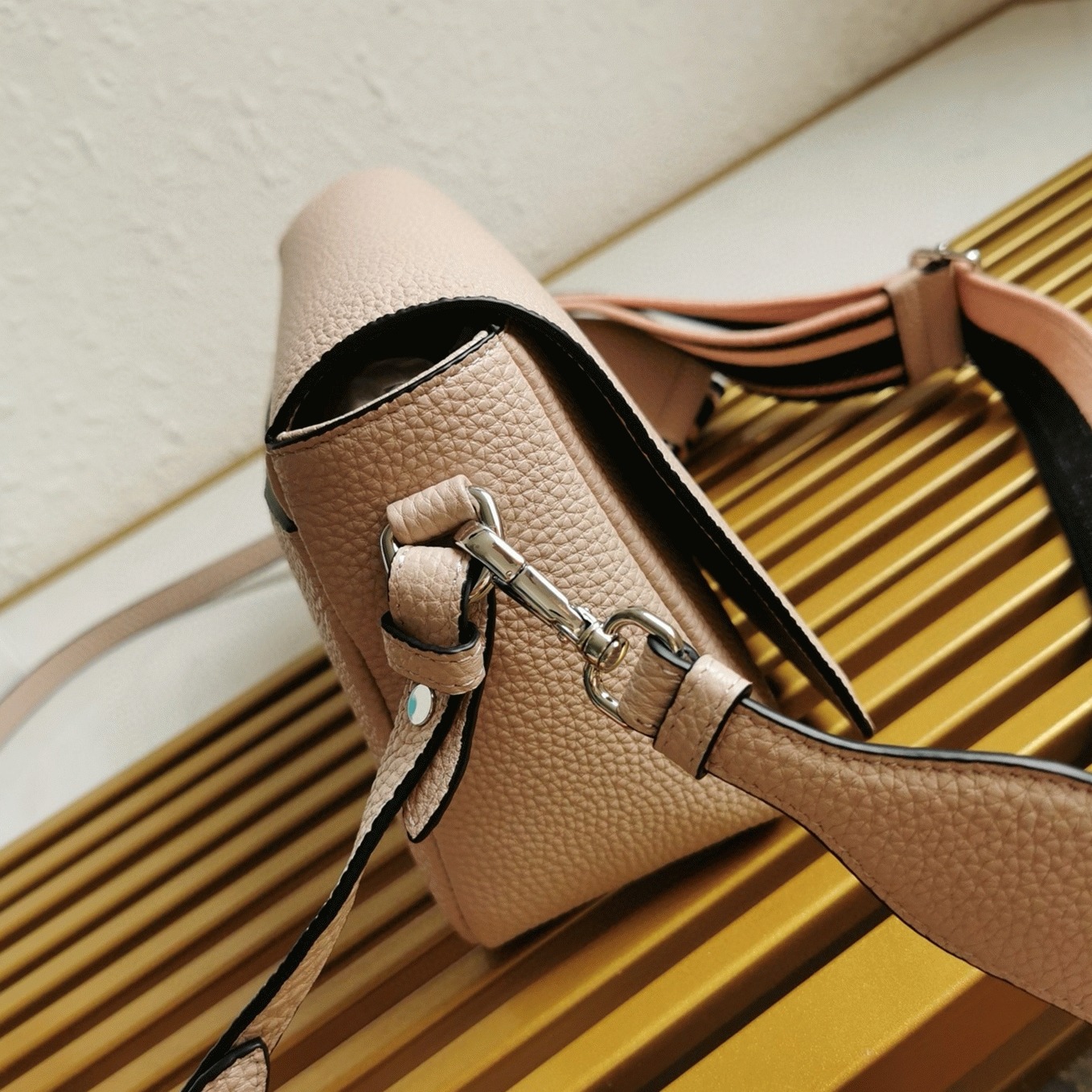 Prada Flap Shoulder Bag Replica in Light Pink