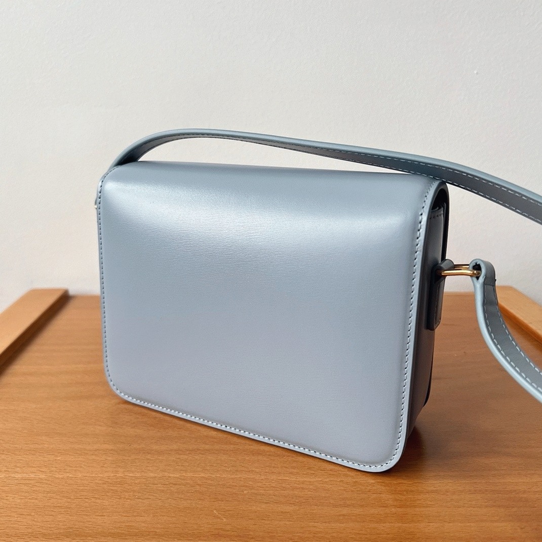 Top Quality Replica Celine Triomphe Teen Bag In Pale Blue