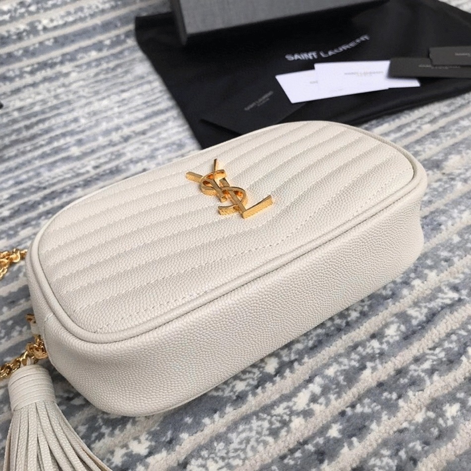 Fake Saint Laurent Lou Mini Bag White