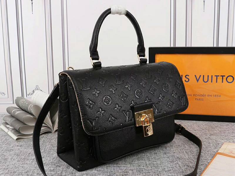 Louis Vuitton Monogram Empreinte Marignan Bag In Black