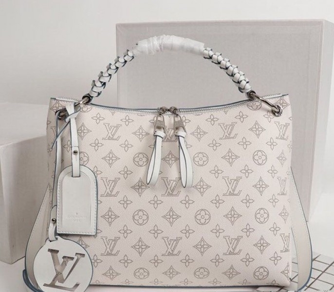 LV Mahina Beaubourg MM Hobo In Off White
