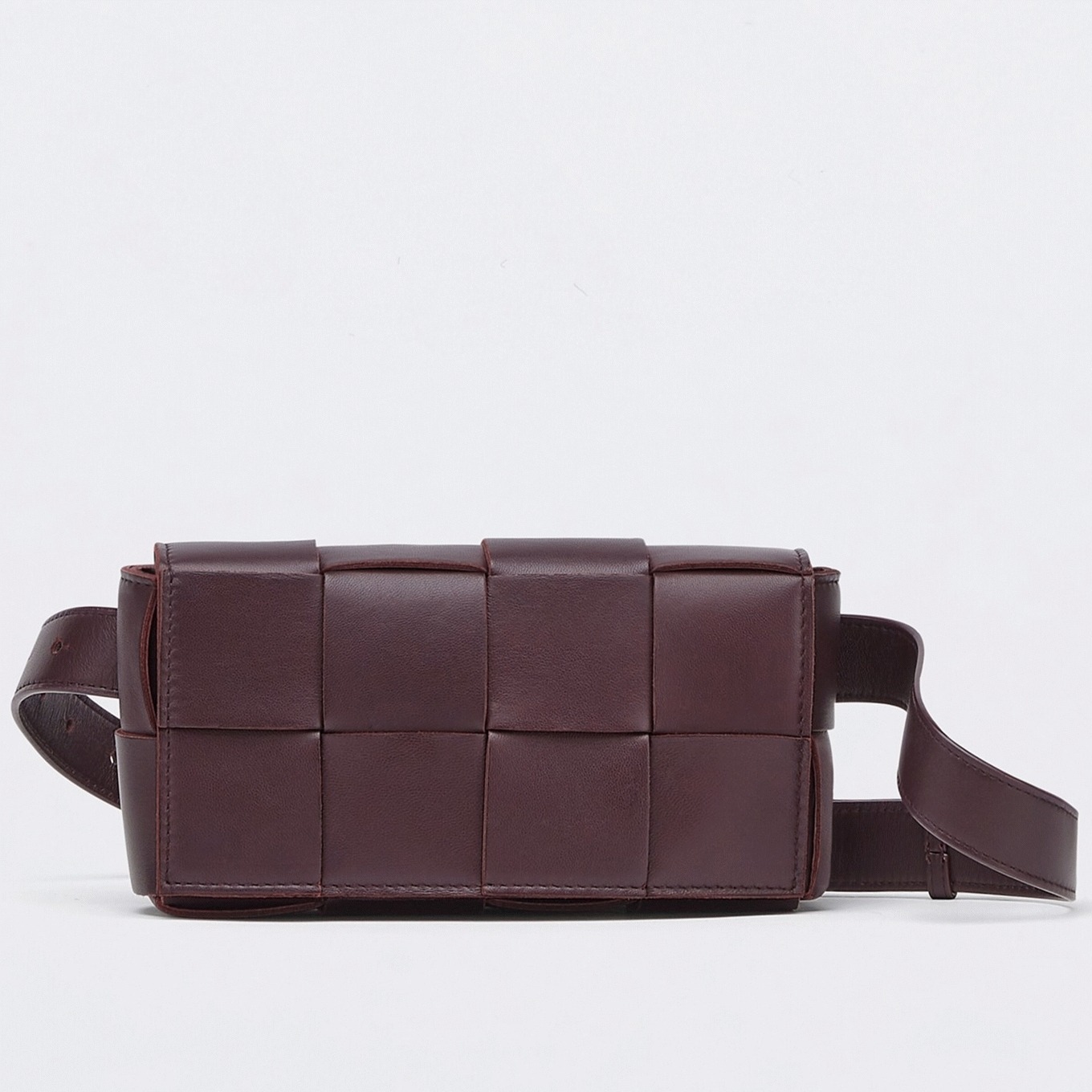 Replica Bottega Veneta Cassette Belt Bag Grape