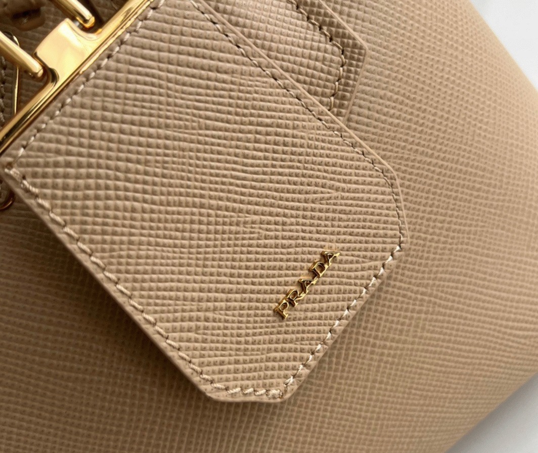 Beige Prada Double Mini Bag Fake