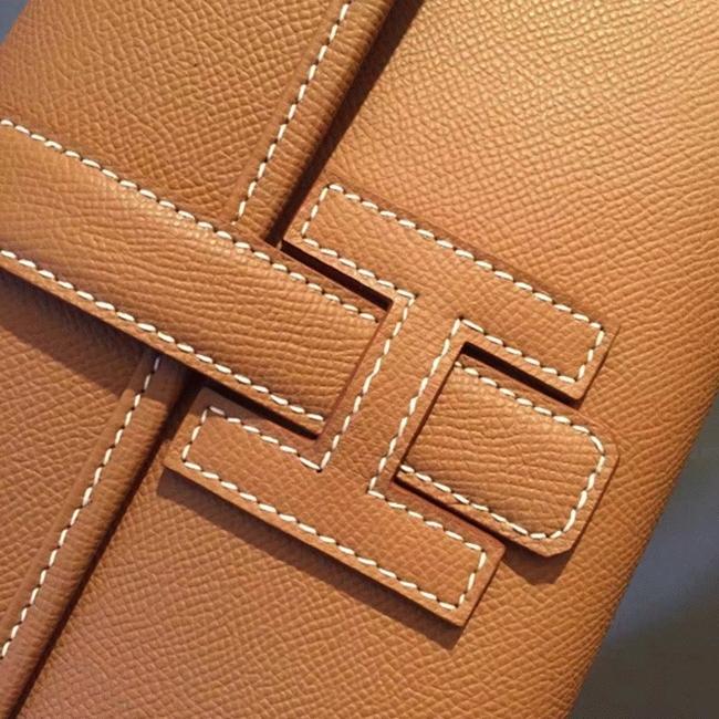 Brown knockoff Hermes Jige Elan 29 clutch bag