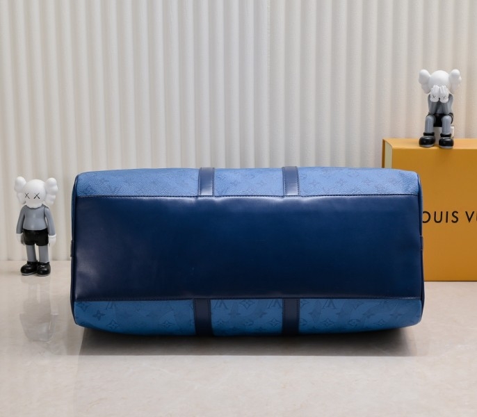 LV Keepall Bandouliere 50 In Navy River Blue