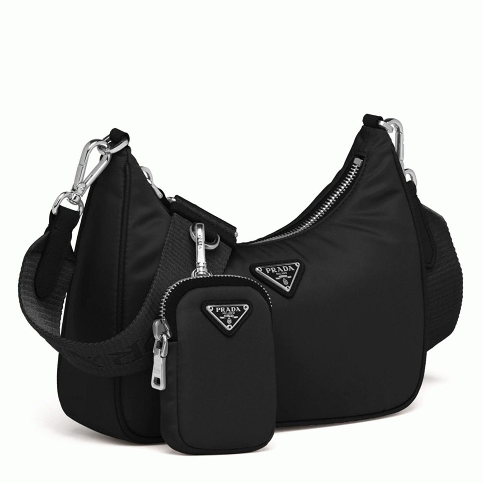 Prada Re-Edition Shoulder Bag Fake in Black
