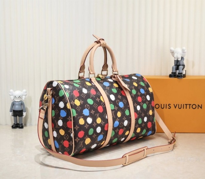 Louis Vuitton X YK Monogram Canvas Keepall Bandouliere 45 Travel Bag