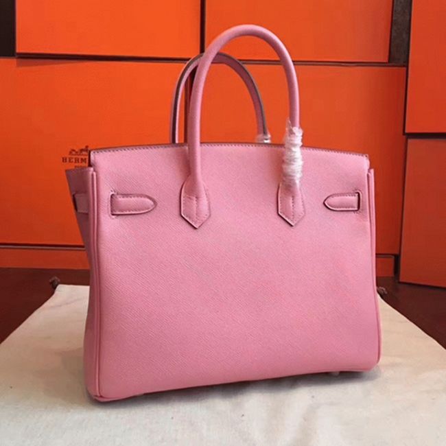 Pink Handmade Imitation Hermes Birkin 30cm Tote