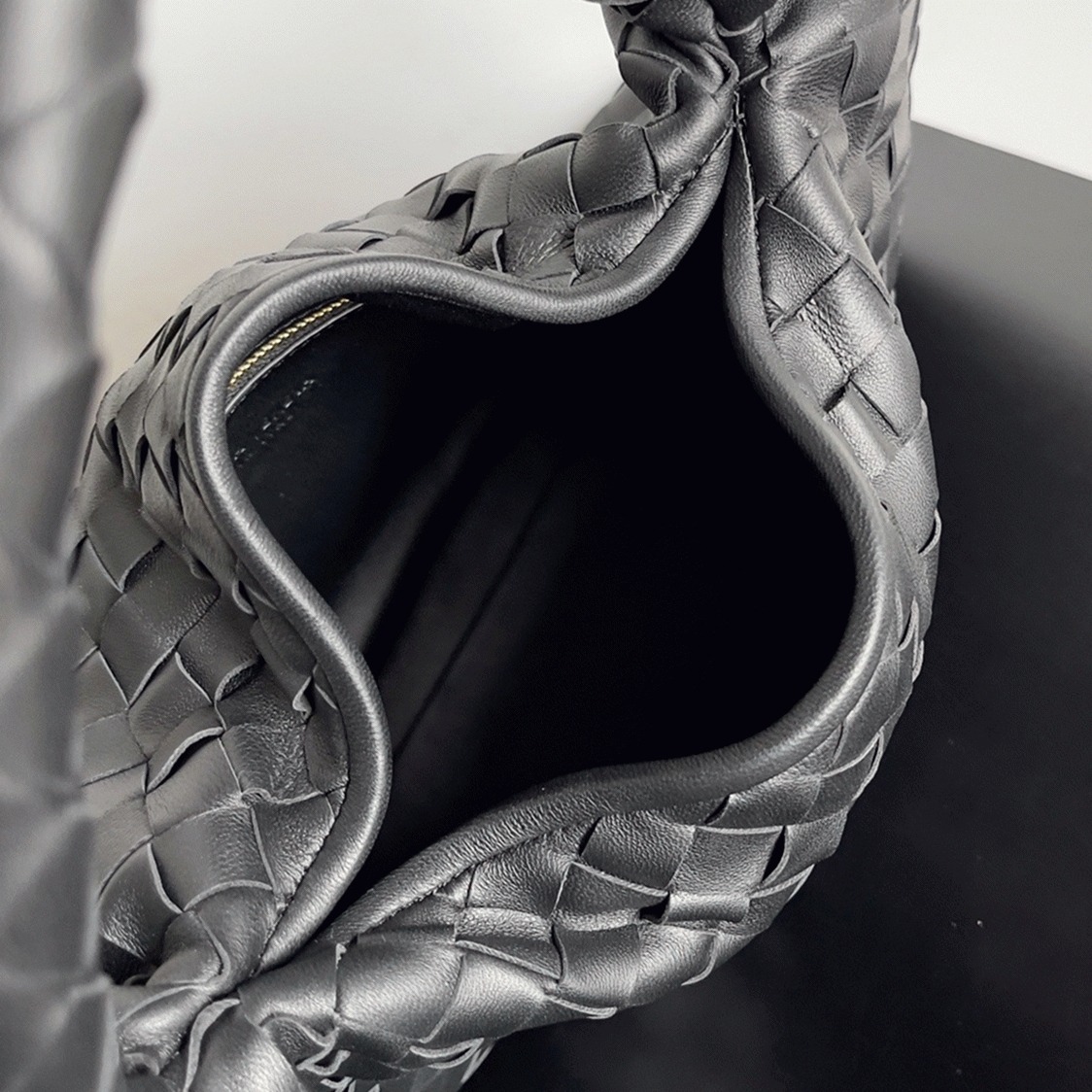 Replica Bottega Veneta Small Hop Bag Black