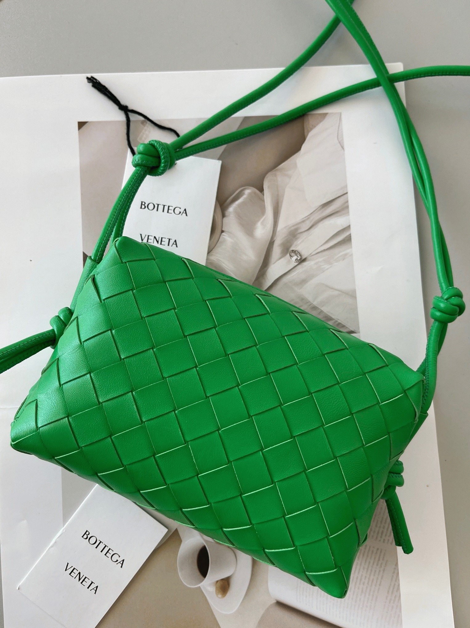 Knockoff Bottega Veneta Loop Mini Bag Green