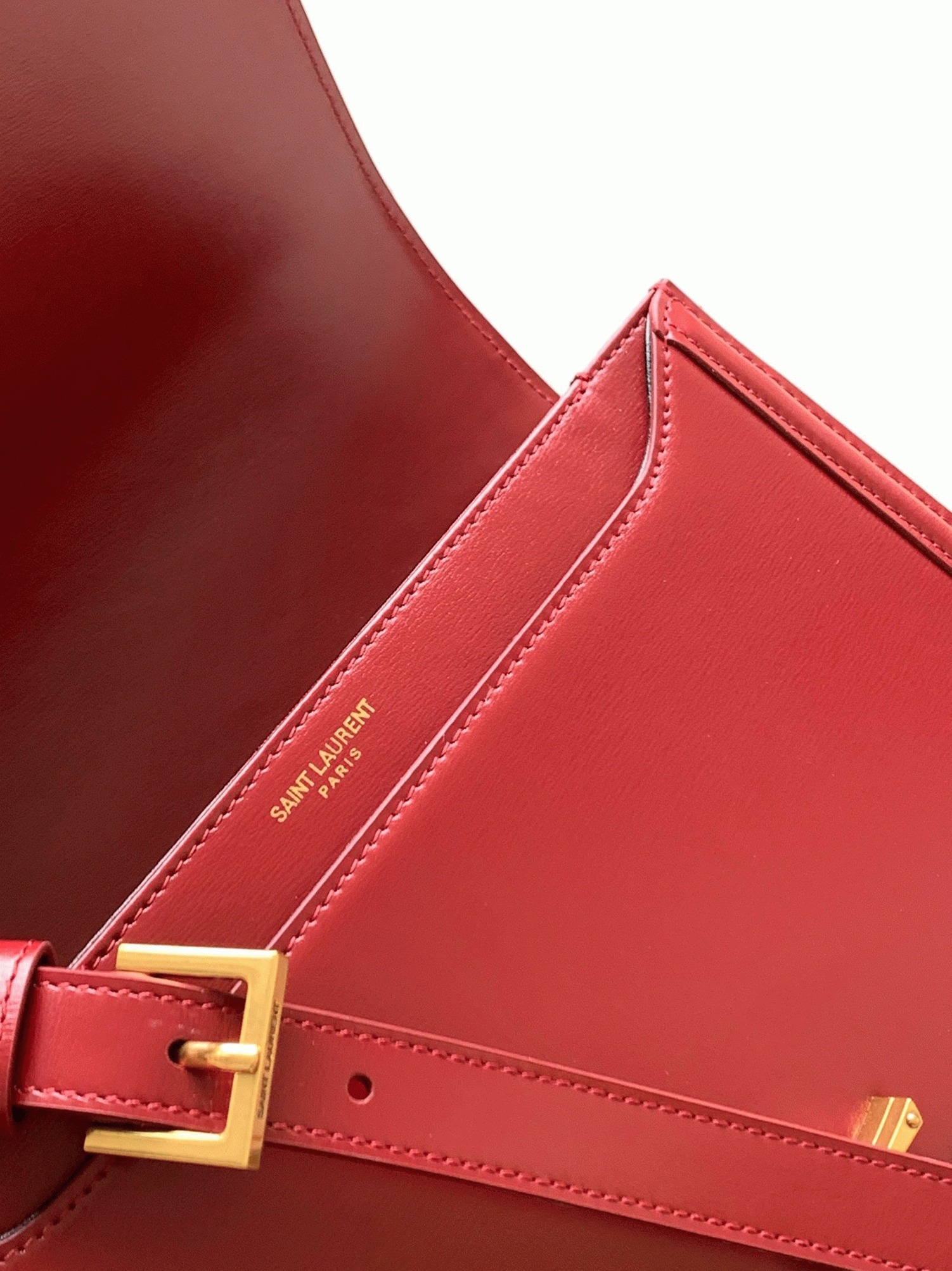 Fake Saint Laurent Medium Solferino Bag Red Calfskin