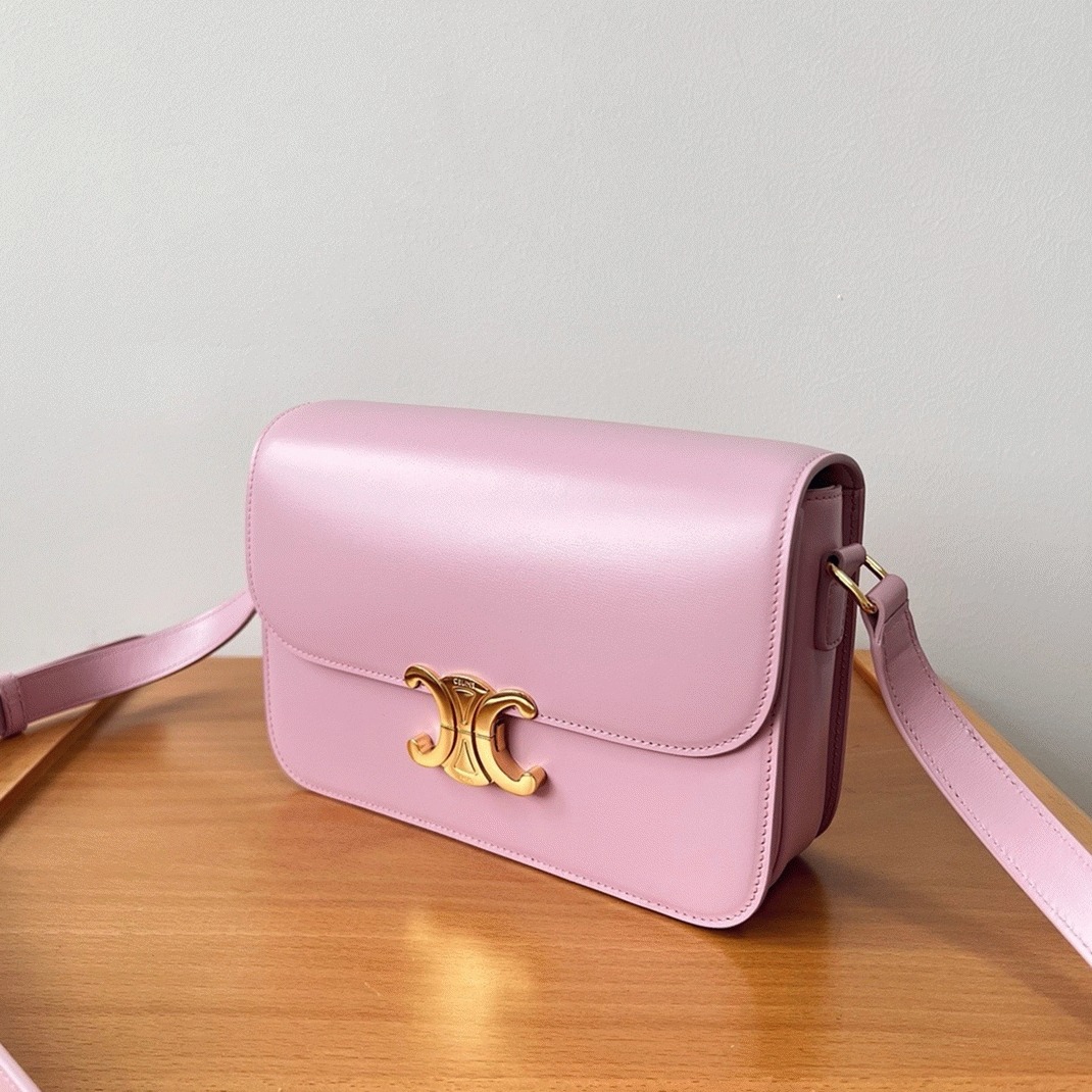 Top Quality Knockoff Celine Triomphe Teen Bag In Pink