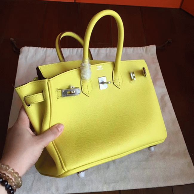 Yellow Hermes Birkin 25cm Premium Handmade Imitation