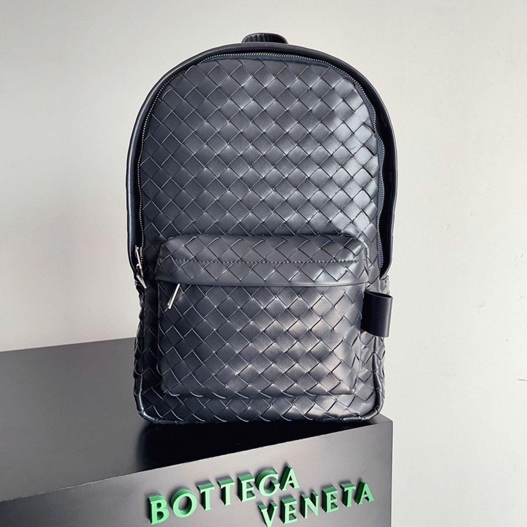 Fake Bottega Veneta Small Backpack Dark Blue