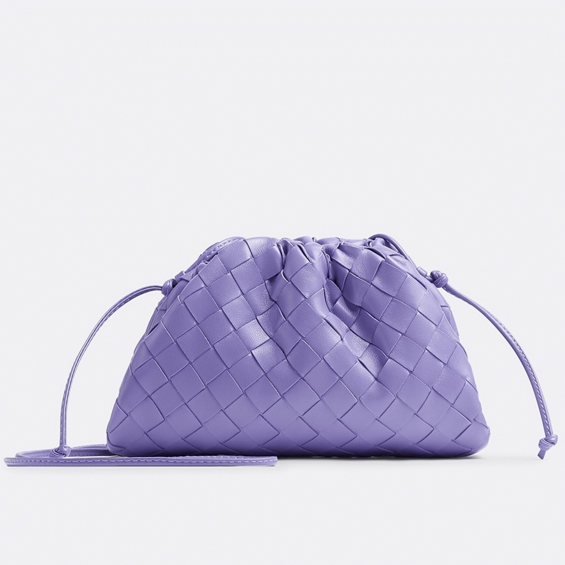 Knockoff Bottega Veneta Mini Pouch with Strap Wisteria