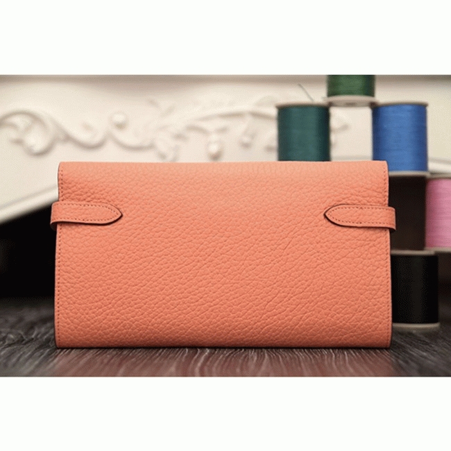 Crevette best replica Hermes Kelly Longue wallet