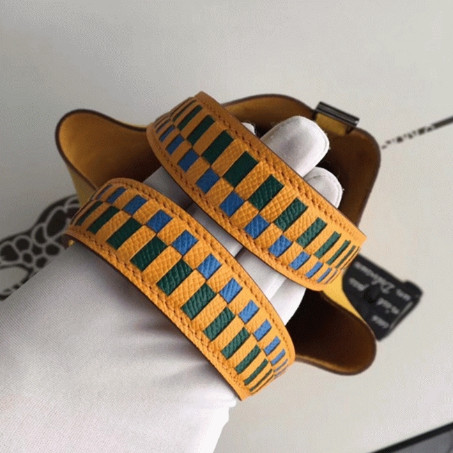 Yellow knockoff Hermes Picotin Lock 18cm handbag with braided handles