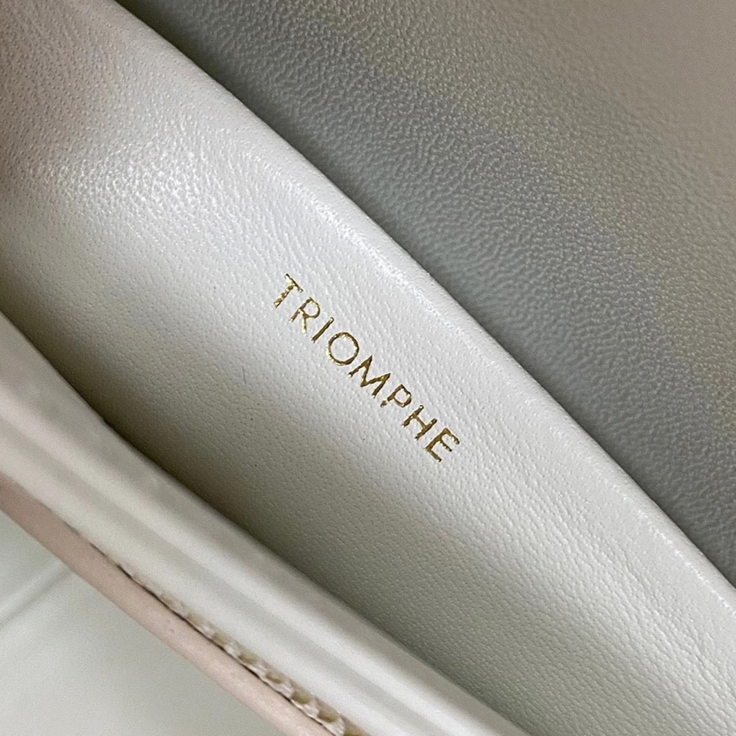 Top Quality Fake Celine Triomphe Teen Bag In White