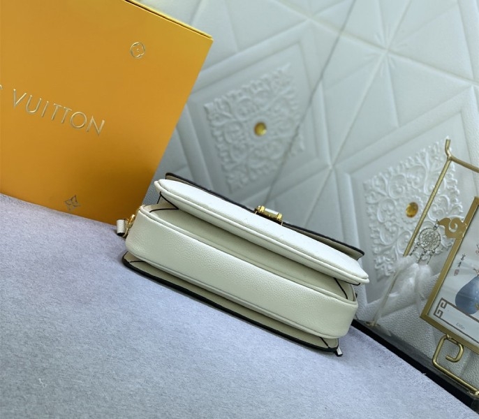 LV Monogram Empreinte Leather Metis In Cream M46552