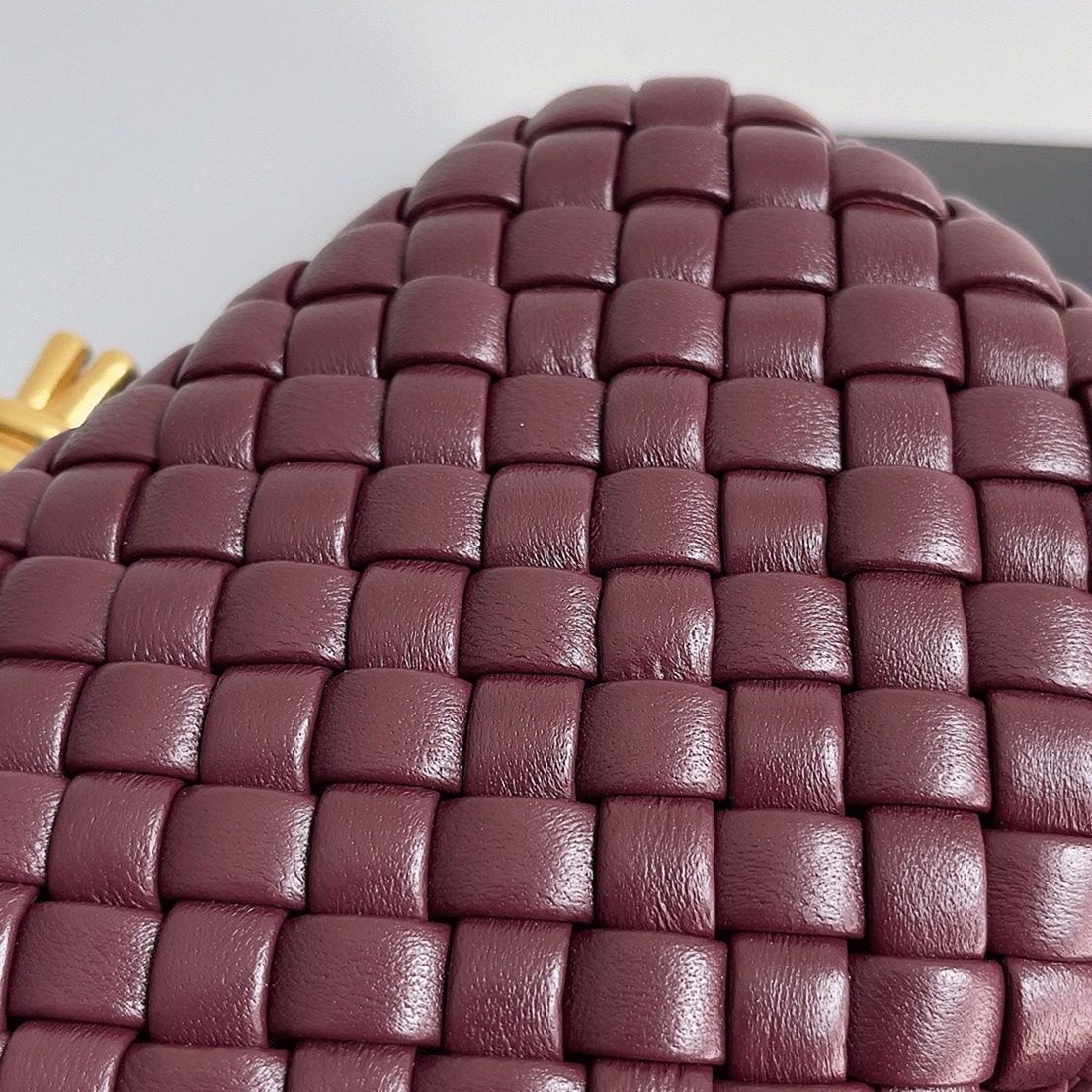 Fake Bottega Veneta Knot Minaudiere Clutch Bordeaux