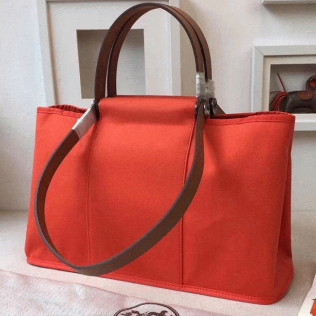 Capucine Canvas Replica Hermes Cabag Elan Chic Canvas Bag