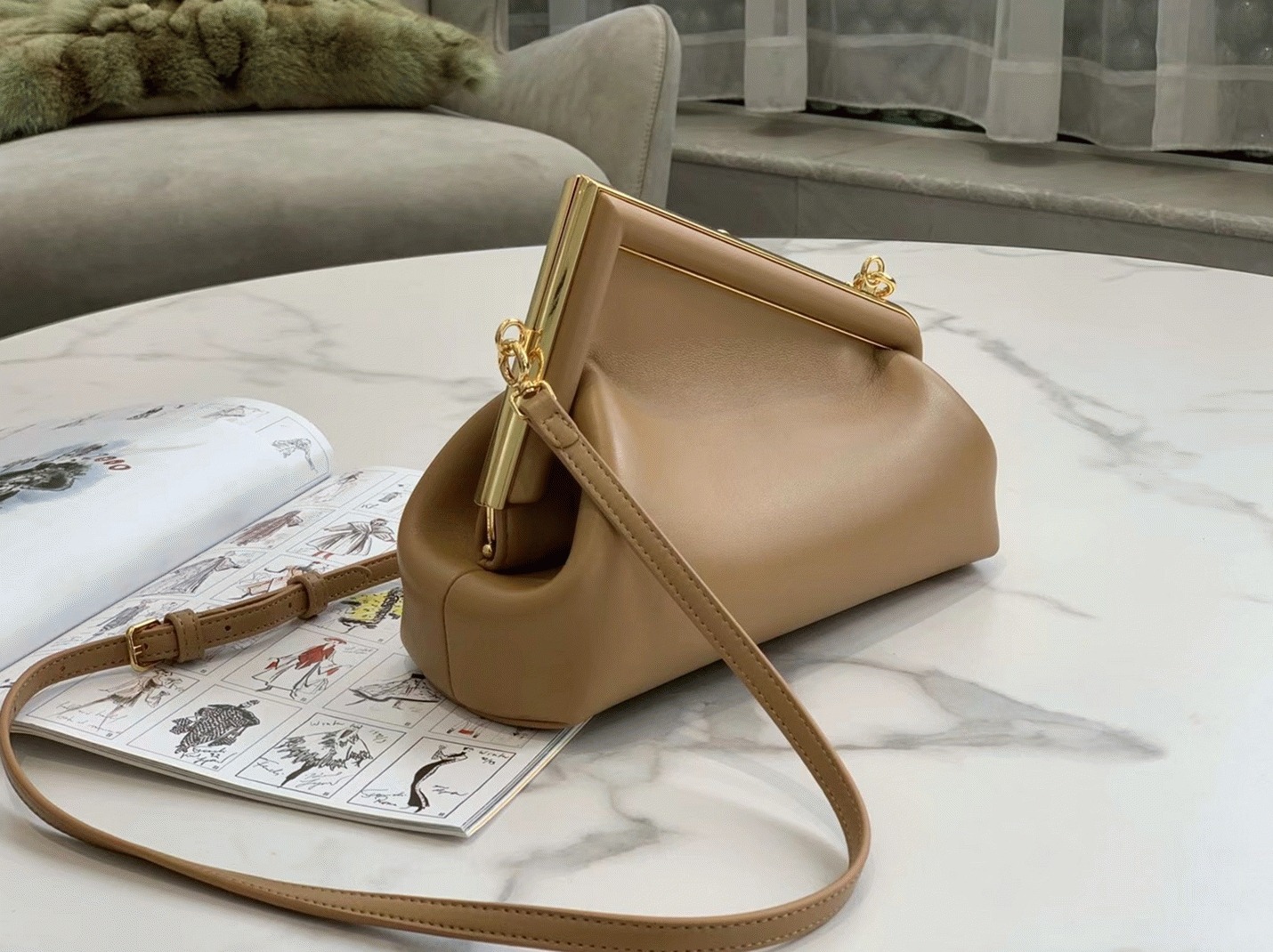 Top Quality Fake Fendi First Small Bag In Light Brown