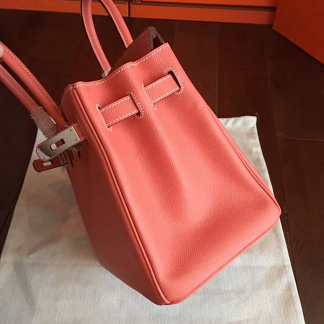 1:1 High-End Orange Hermes Birkin 30cm Counterfeit Bag