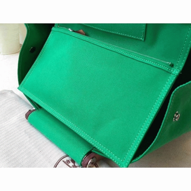 Bamboo Canvas Replica Hermes Cabag Elan Everyday Handbag