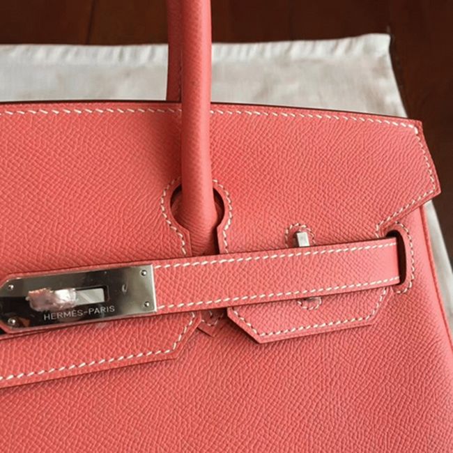 1:1 High-End Orange Hermes Birkin 30cm Counterfeit Bag