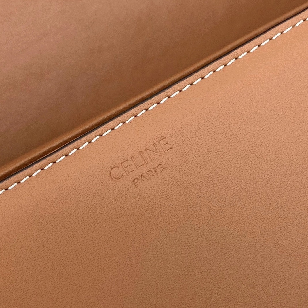 Top Quality Faux Celine Triomphe Medium Bag In Brown