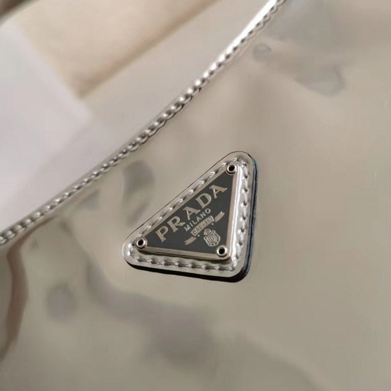 Silver Prada Cleo Small Bag Fake