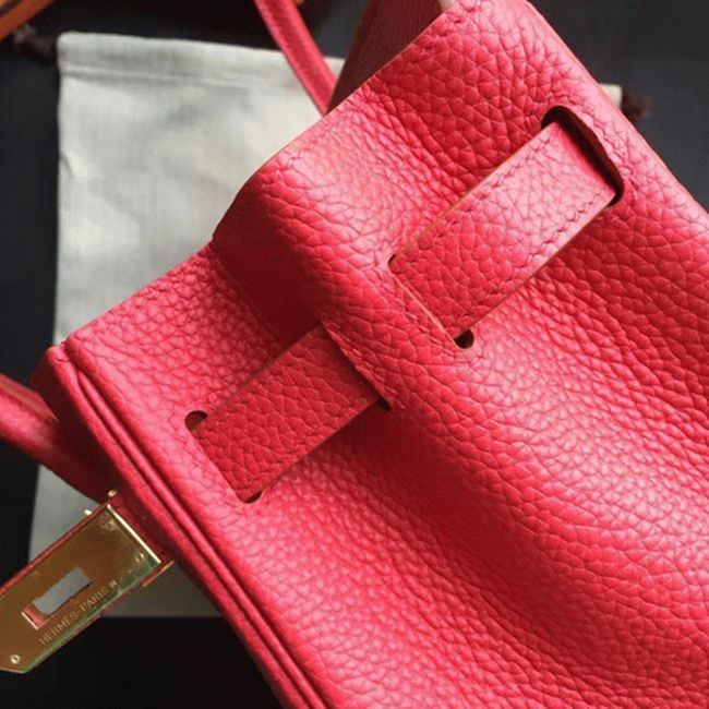 Budget Red Hermes Birkin 30cm Fake Bag