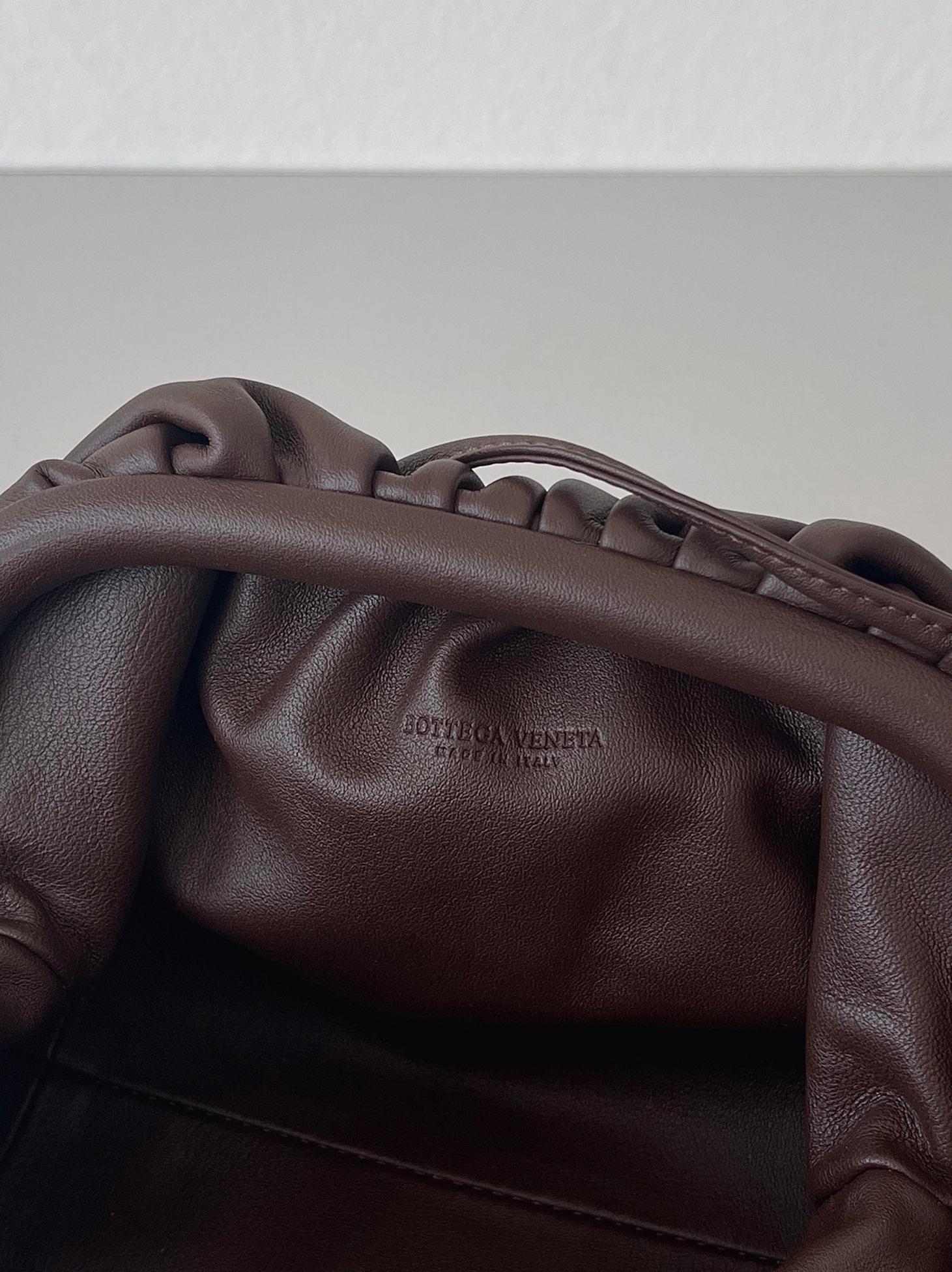 Knockoff Bottega Veneta Mini Pouch with Strap Fondant