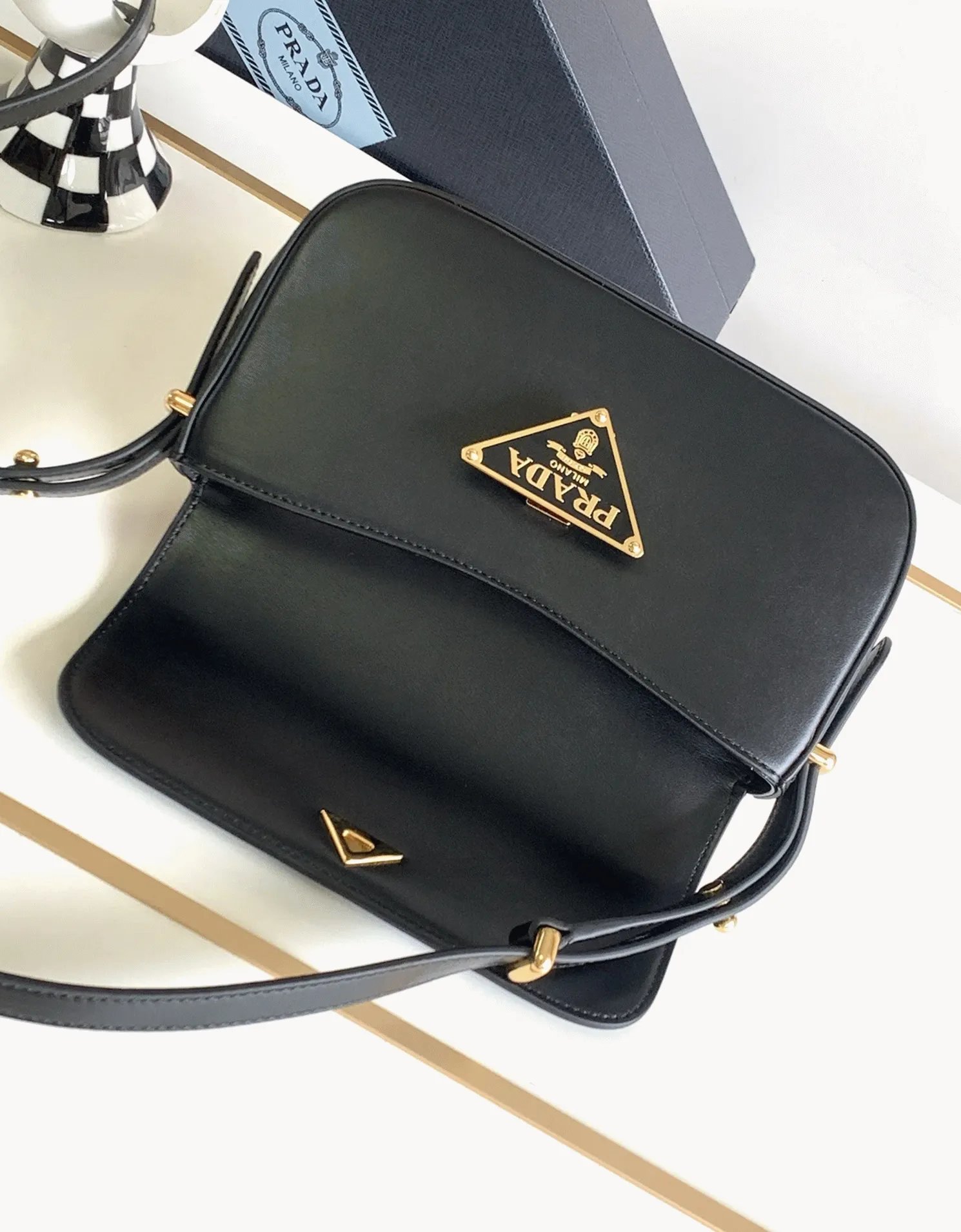 Prada Shoulder Bag Replica in Black