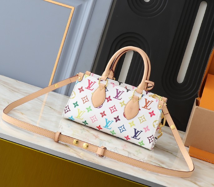 LV X TM Multicolored Onthego East West Chain In White