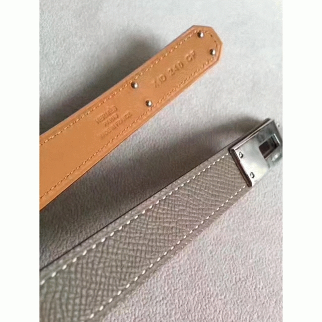 Etoupe epsom fake designer Hermes Kelly belt