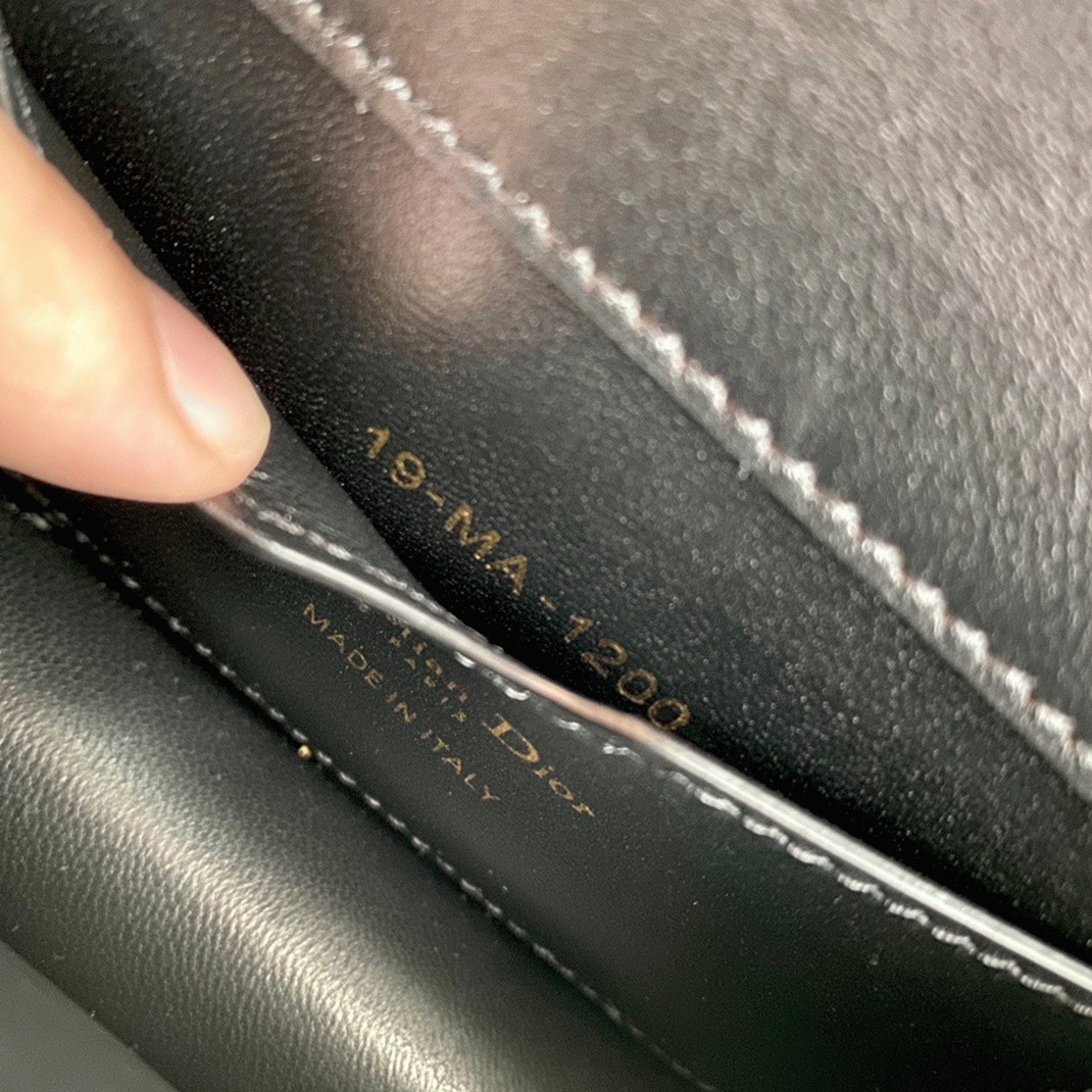 Dior 30 Montaigne Micro Bag Fake in Black Box Calfskin