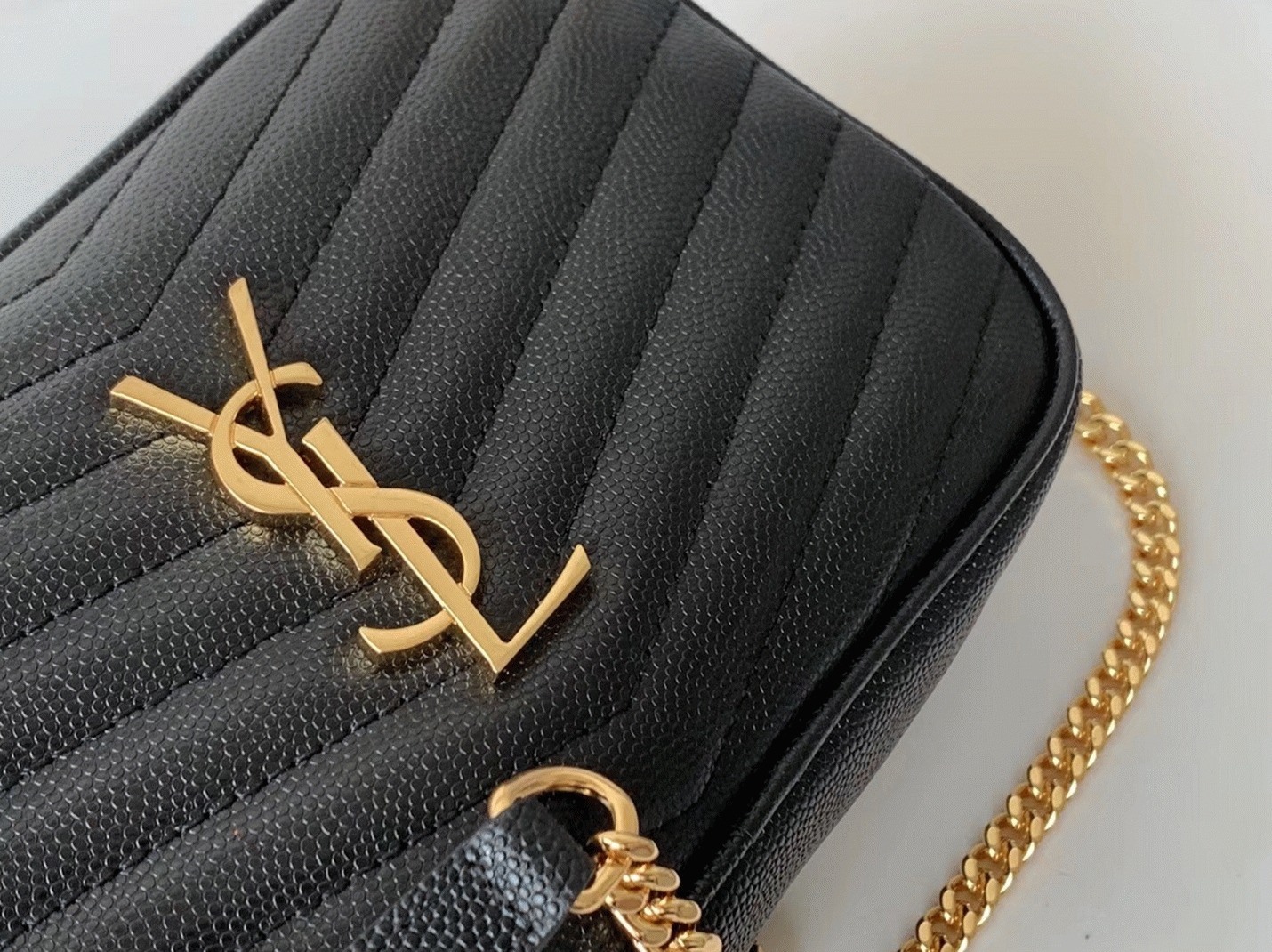 Replica Saint Laurent Lou Mini Bag Black