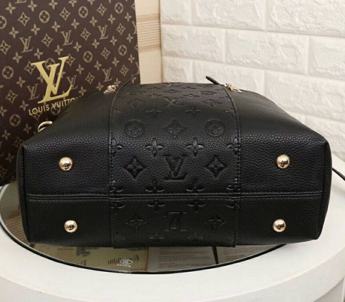 LV Monogram Empreinte Melie Hobo In Black