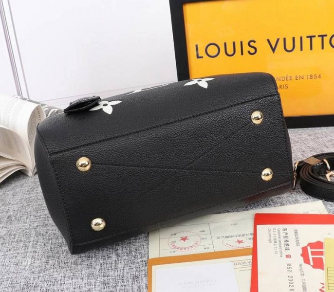 Louis Vuitton Monogram Empreinte Montaigne BB In Black