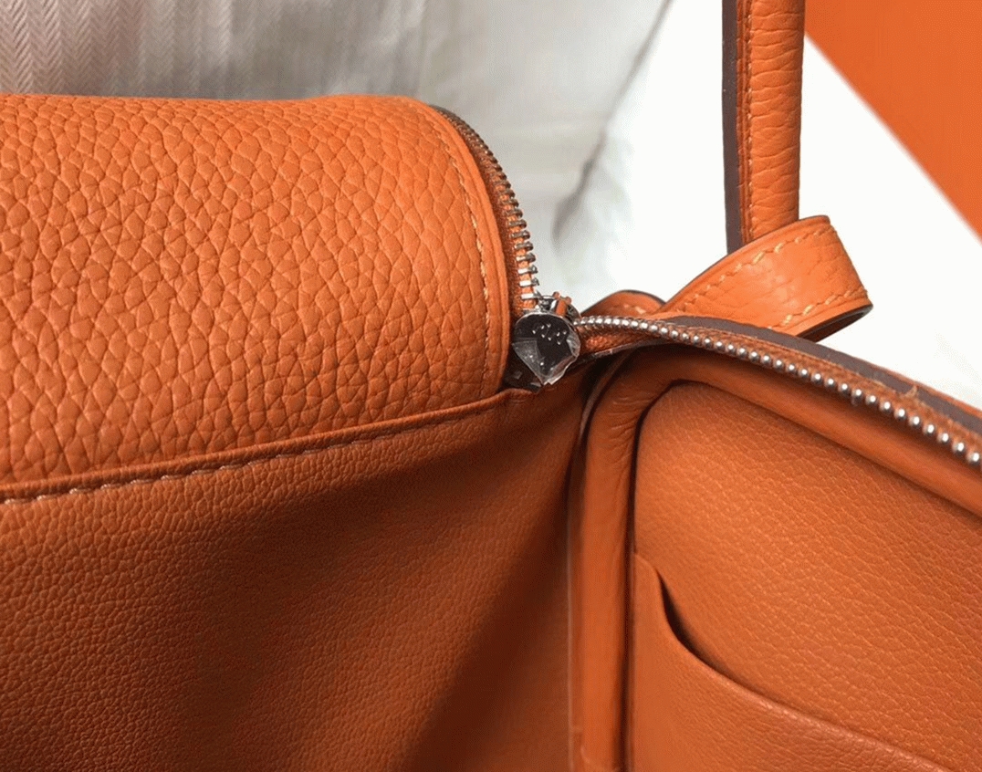 Copy Hermes Lindy 26cm handbag in orange