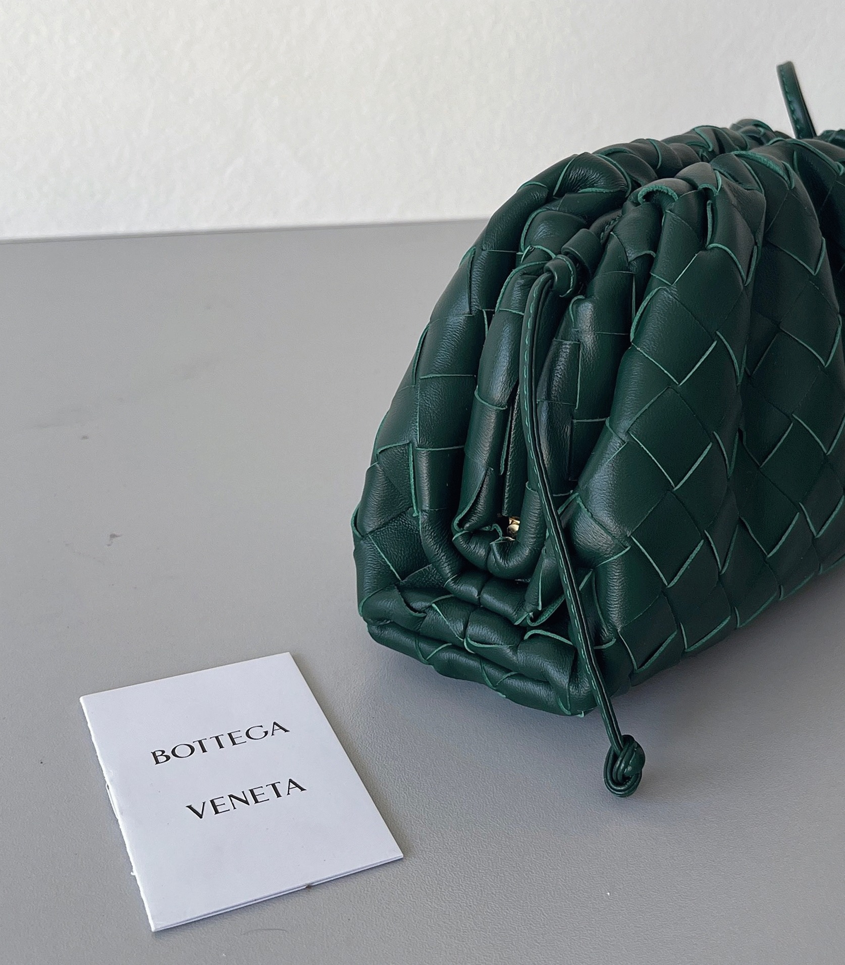 Knockoff Bottega Veneta Mini Pouch with Strap Raintree