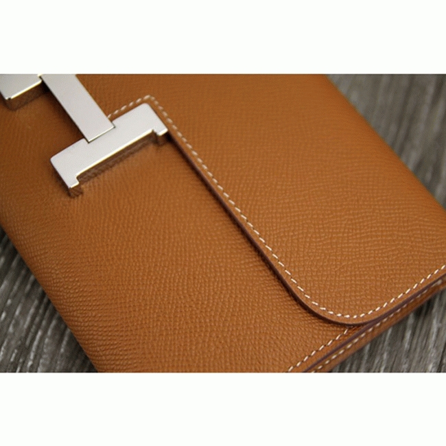 Brown replica Hermes Constance wallet
