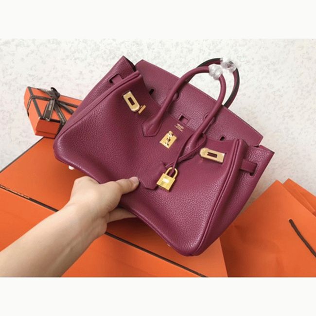 Ruby Hermes Birkin 25cm AAA Replica Handbag